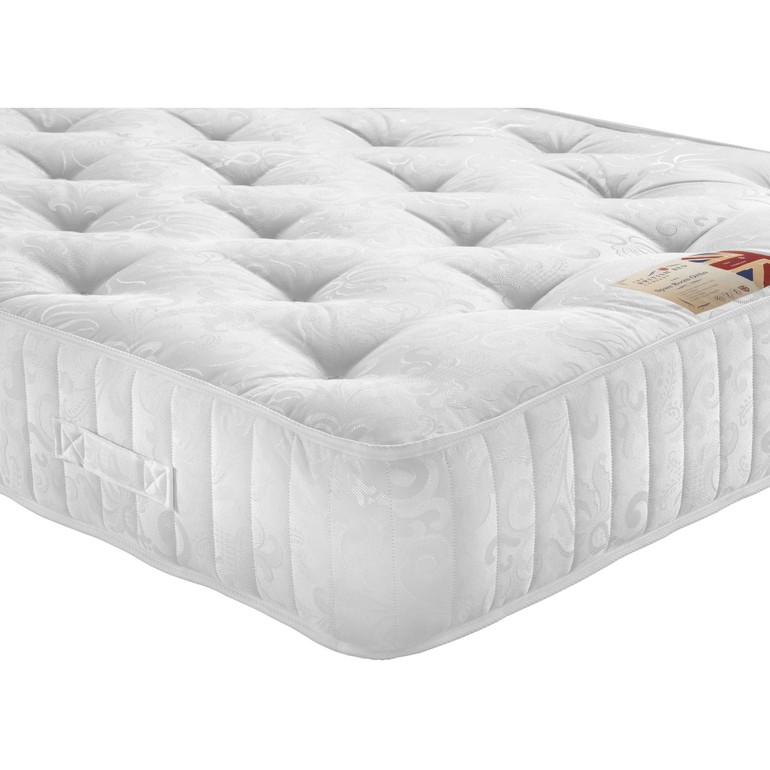 British Bed Company Unisex White Spare Room Ortho 1000 Pocket Mattress In | : Double - Image 2