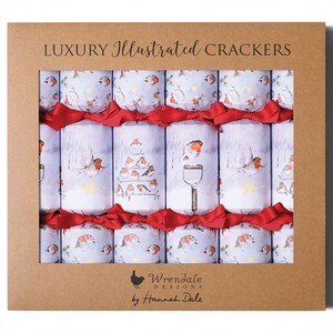 Seasons Tweeting's Set of 6 Robin Christmas Crackers