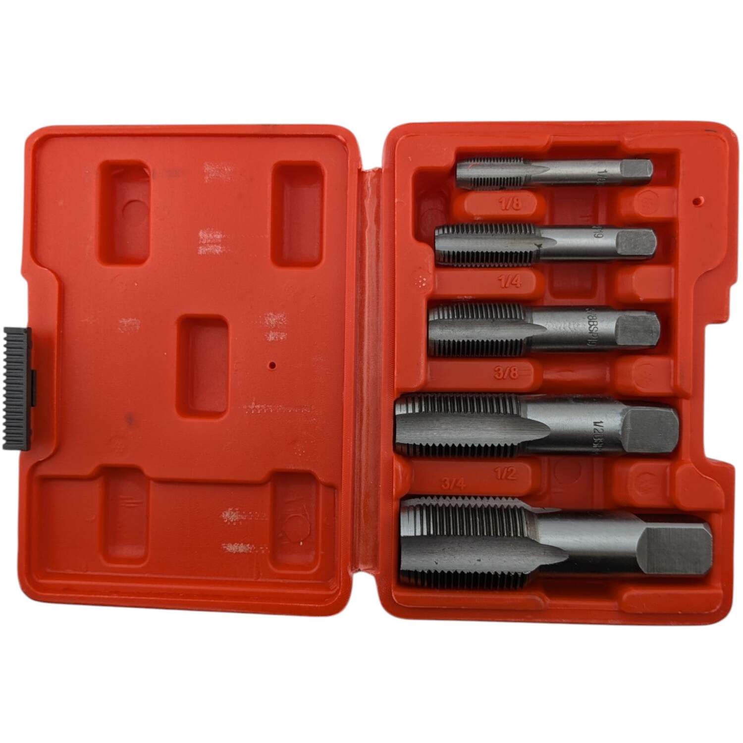 B&Q - 5 Piece Bsp Pipe Tap Set1/8"1/4"3/8"1/2" - Image 2