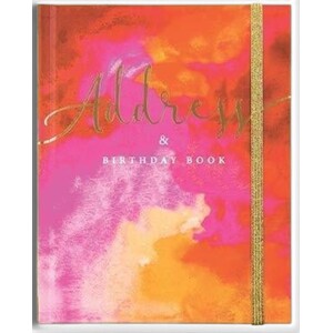 Marble Flame Design Address & Birthday Book