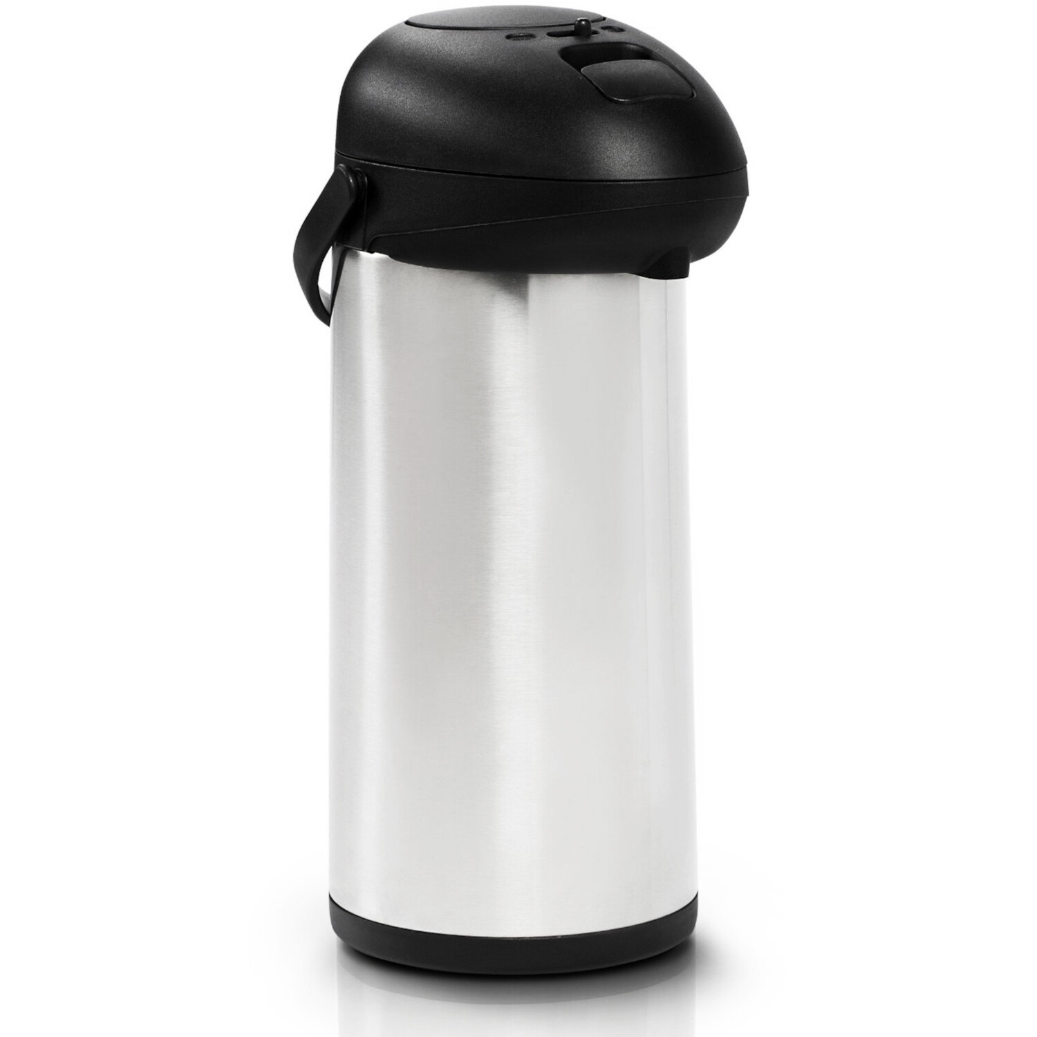Oypla Stainless Steel Air Pot Insulated Vacuum Thermal Flask Jug - Silver
