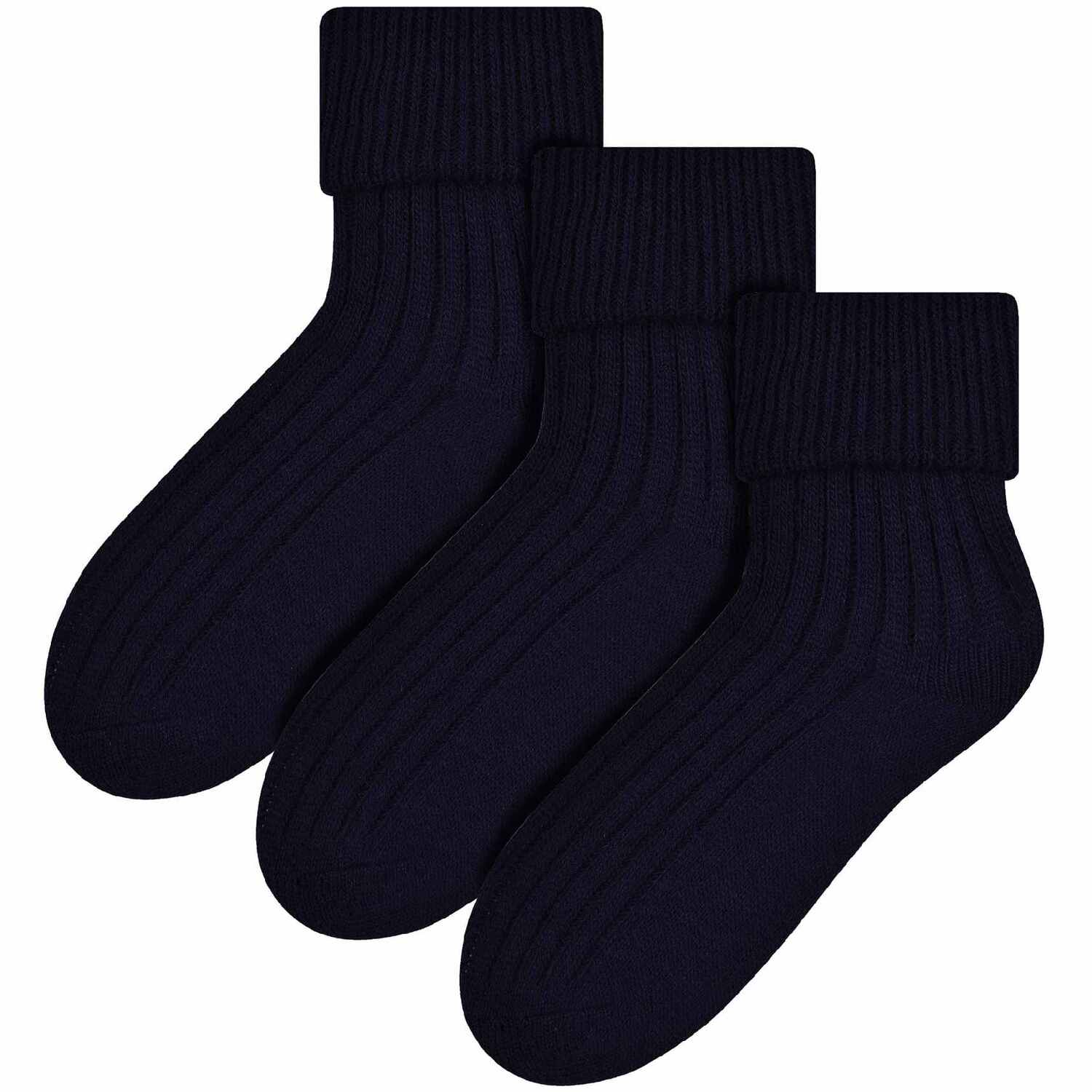 Steven 3 Pairs Ladies Super Soft Wool Bed Socks