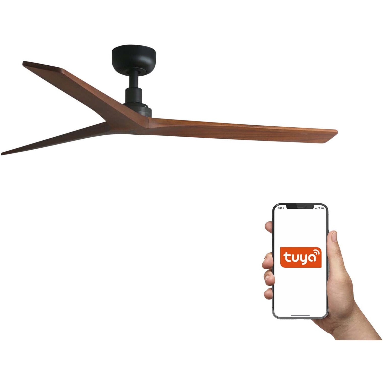 Faro Lighting Klim Ceiling Fan Black Q - Black - Image 1