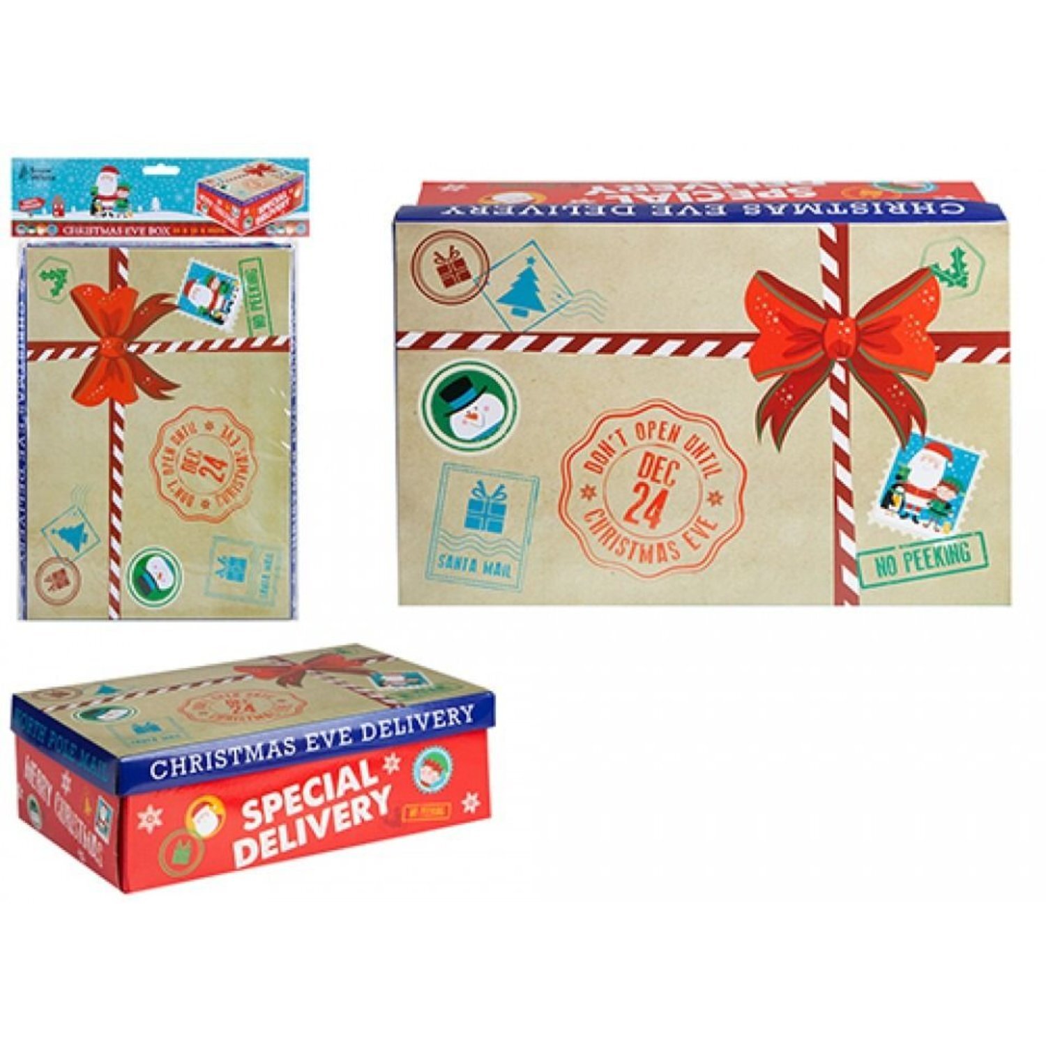 Kdmd Small Special Delivery Christmas Eve Box 2 Pack - Sand