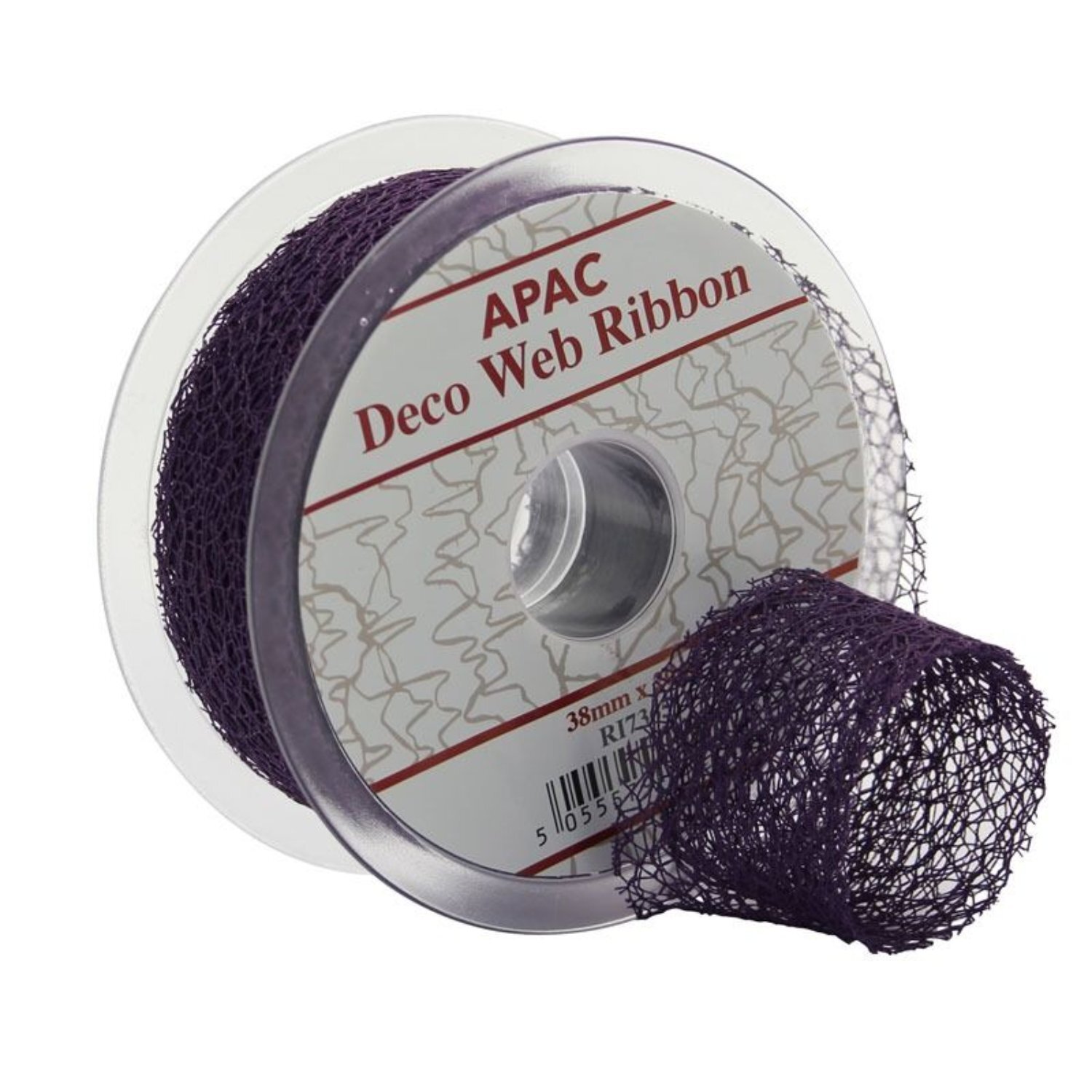  - Deco Web Ribbon 38mm X 20M 2 PackPurple - Image 3
