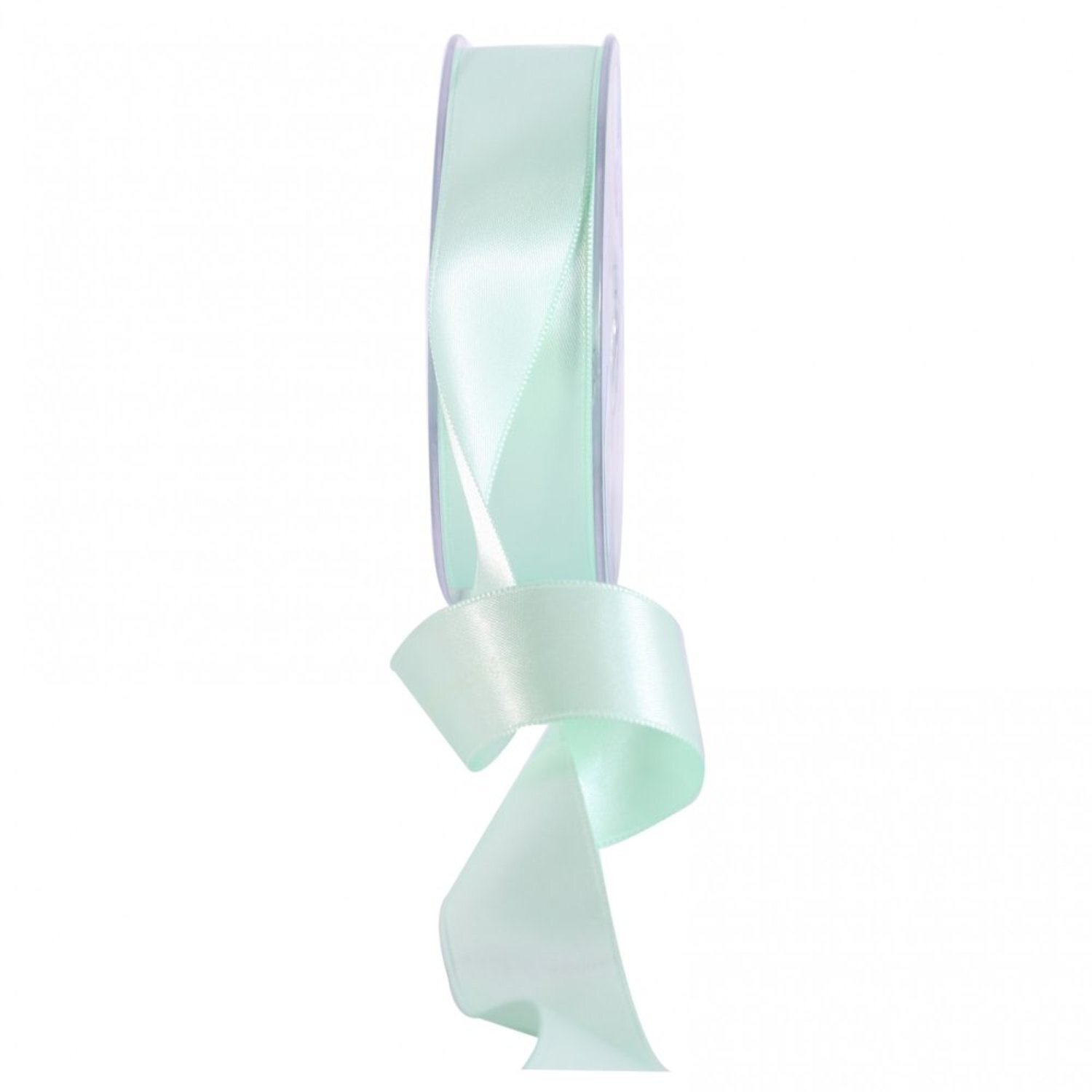 - Mint Satin Ribbon 25mm 2 PackGreen - Image 1