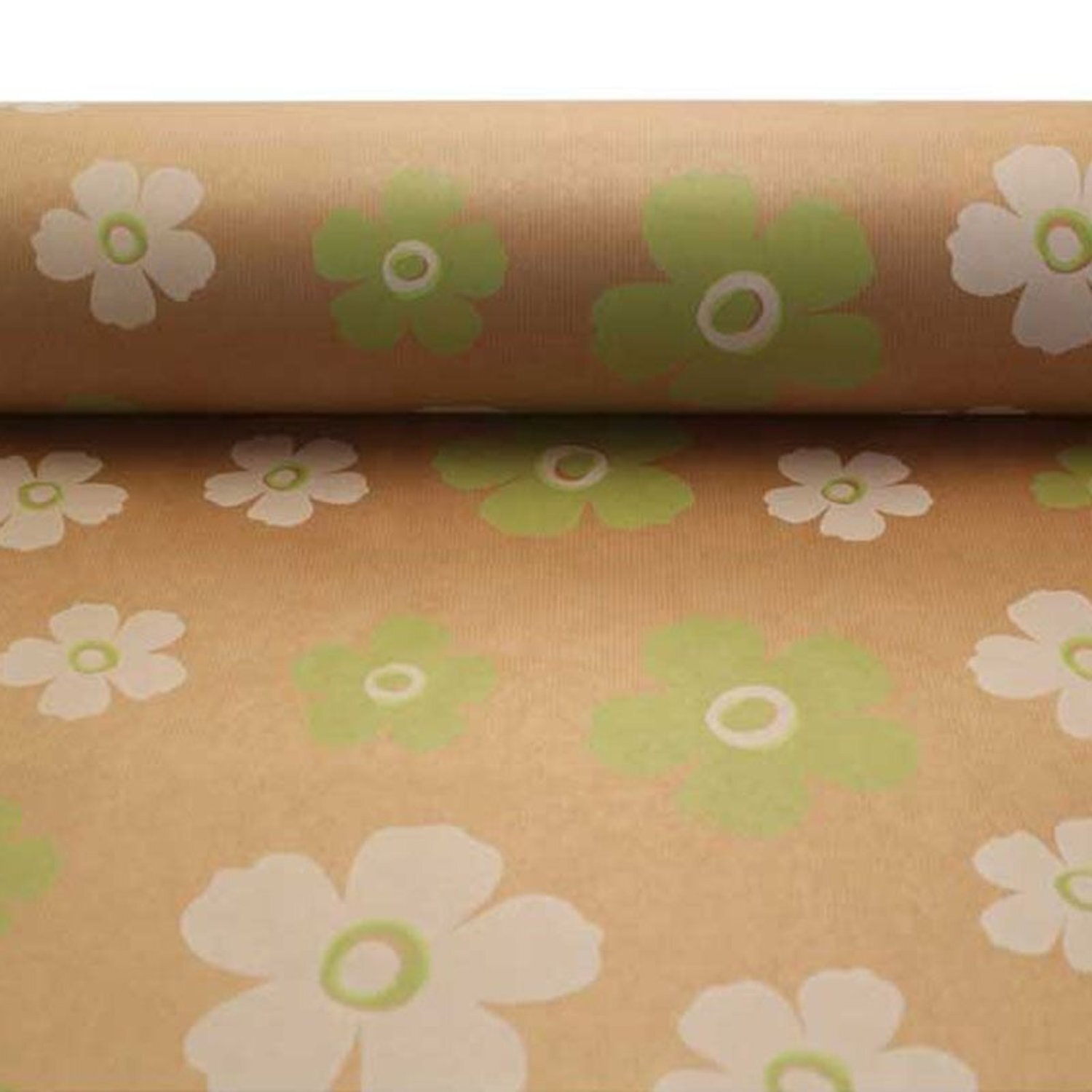 Kdmd Unisex Brown Green & White Fleur Kraft Paper In 50Cm - Image 2