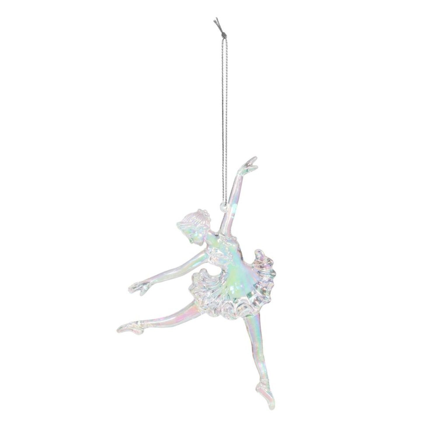  - Iridescent Dancing Ballerina Decoration 12Cm 3 PackSilver - Image 3