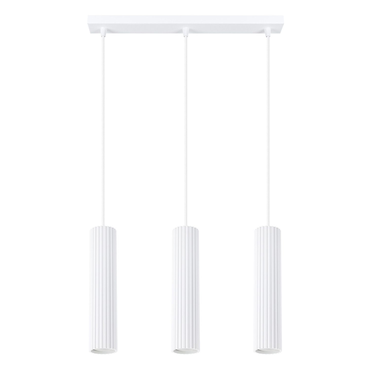 Sollux Lighting Pendant Lamp Karbon 3L White - White