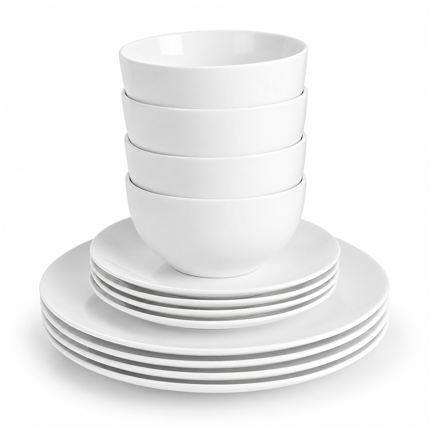 Simpa Moonlight Dinner Set - White / 12 - Image 1
