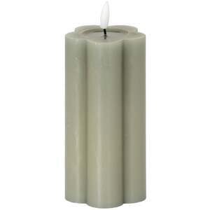 Natural Glow 2.75x6 Grey Pillar LED Candle