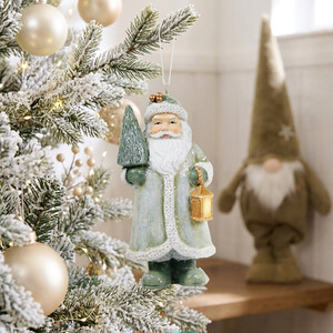 Sage Santa Hanging Tree Decoration