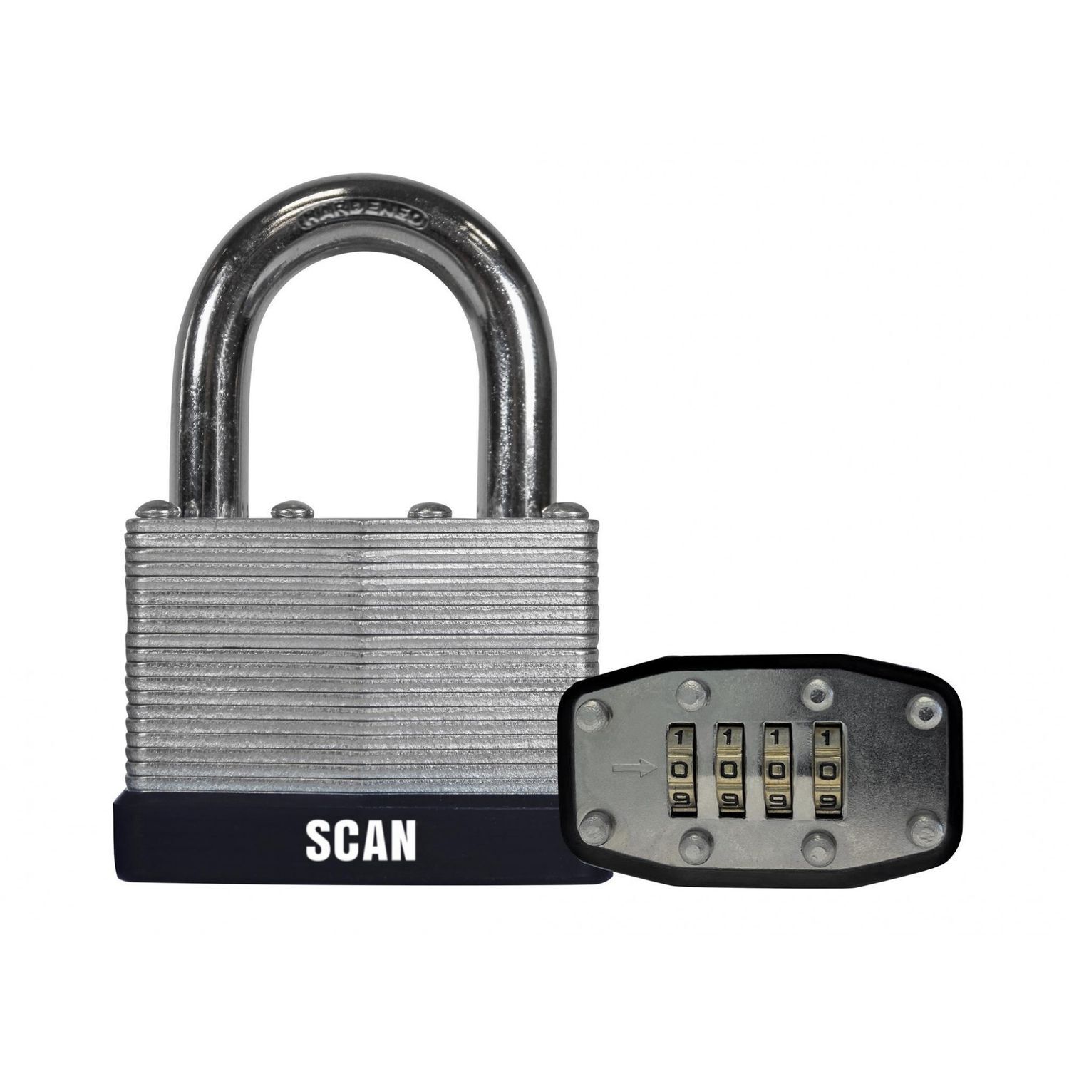 Scan Laminated Steel Combination Padlock 50Mm