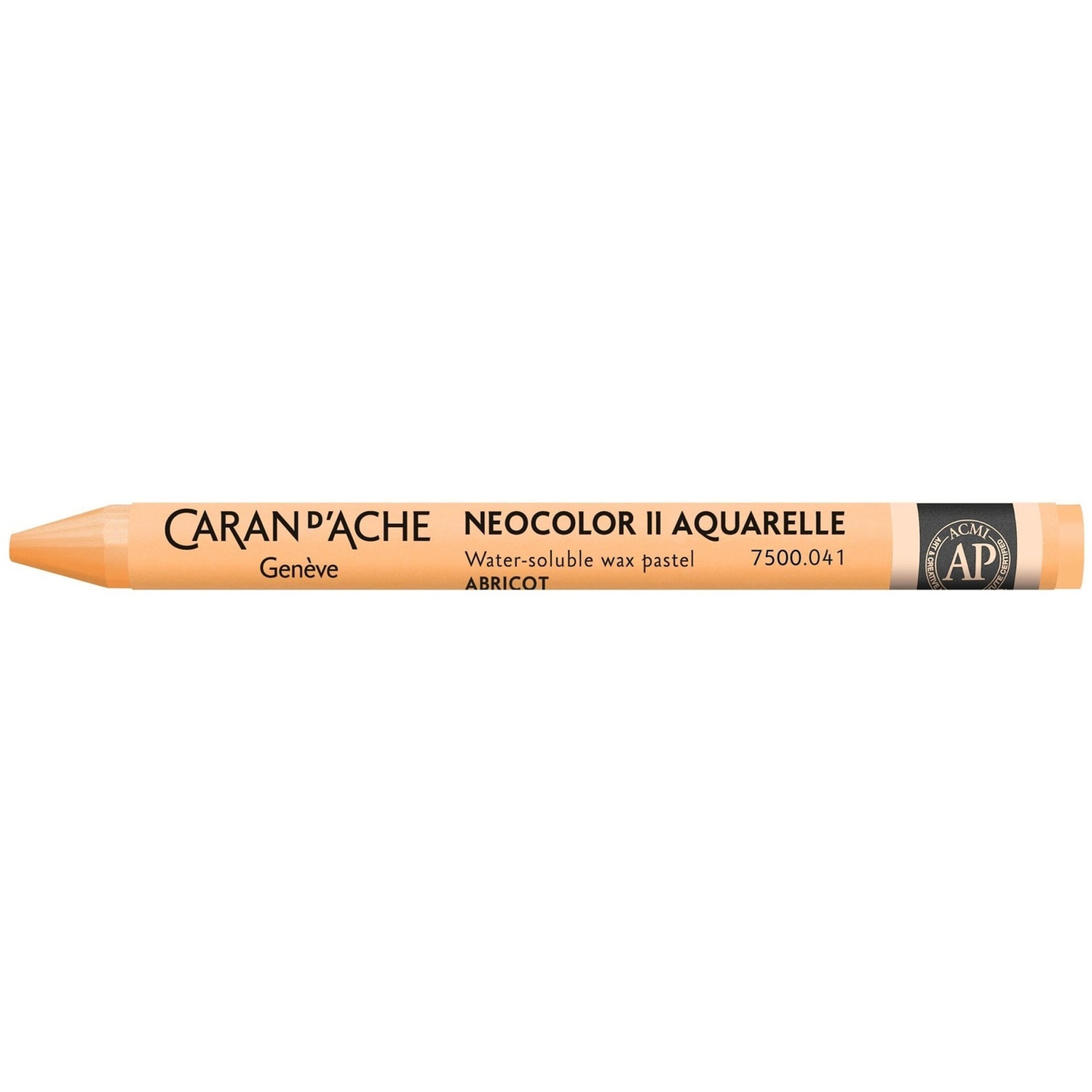 Caran D'ache Neocolor Ii Water Soluble Wax Pastel - Apricot 041 - Image 3