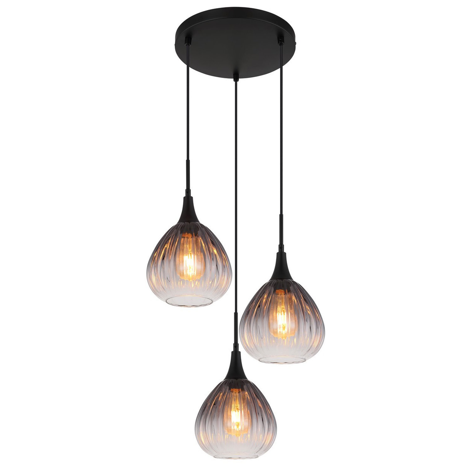 Globo Lighting Olsen Pendant Light Black