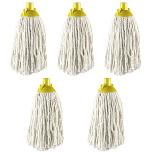 Hardys Mop Heads Replacement - Commercial & Household - Colour Coded Yarn Floor Mops - Yellow
