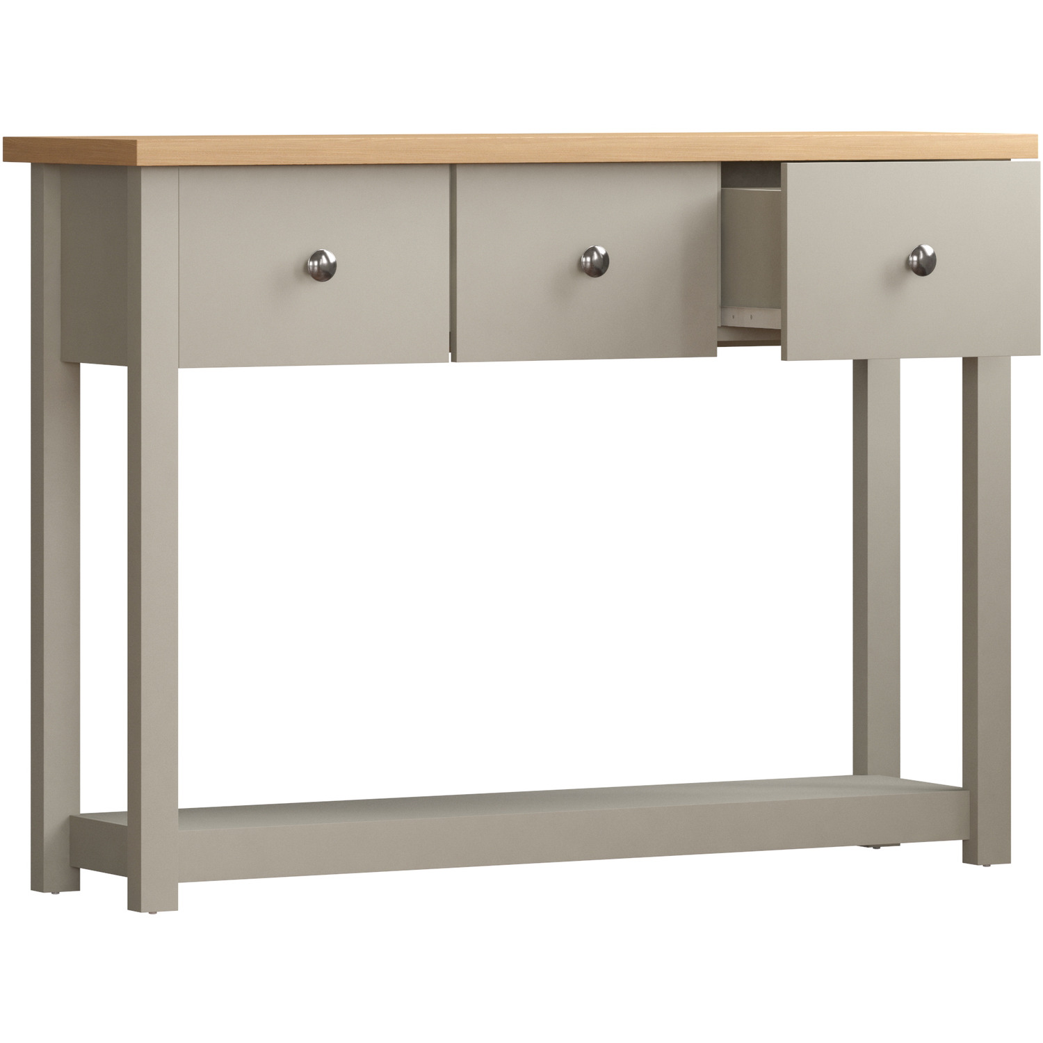 Arlington 3 Drawer Console Table - Grey