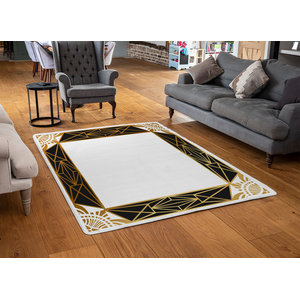 Art Deco Border Designer Rug