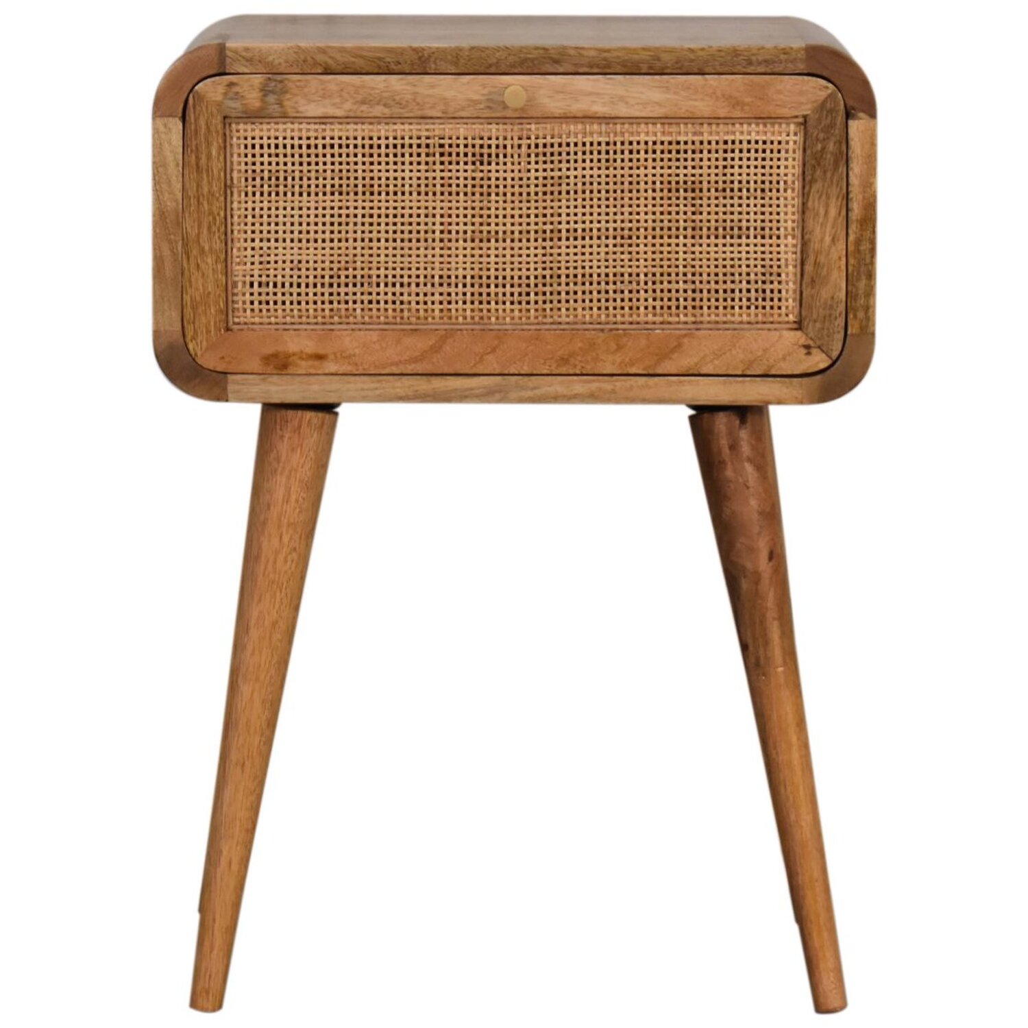 KDMK - Mini Woven Bedside Table - Brown thumbnail
