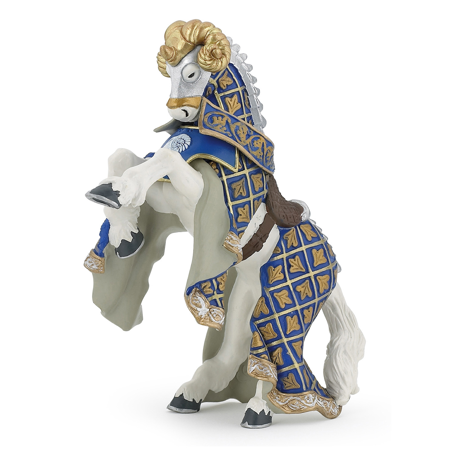 PAPO Fantasy World Horse of Weapon Master Ram Toy Figure - Blue