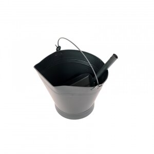 Heavy Duty Steel Fireplace Coal Bucket Scuttle Hod with Shovel