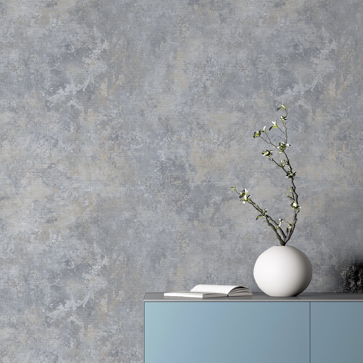 Arthouse Modern Raffia Natural Wallpaper - Grey