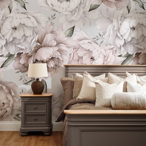 Vintage Peony Mural
