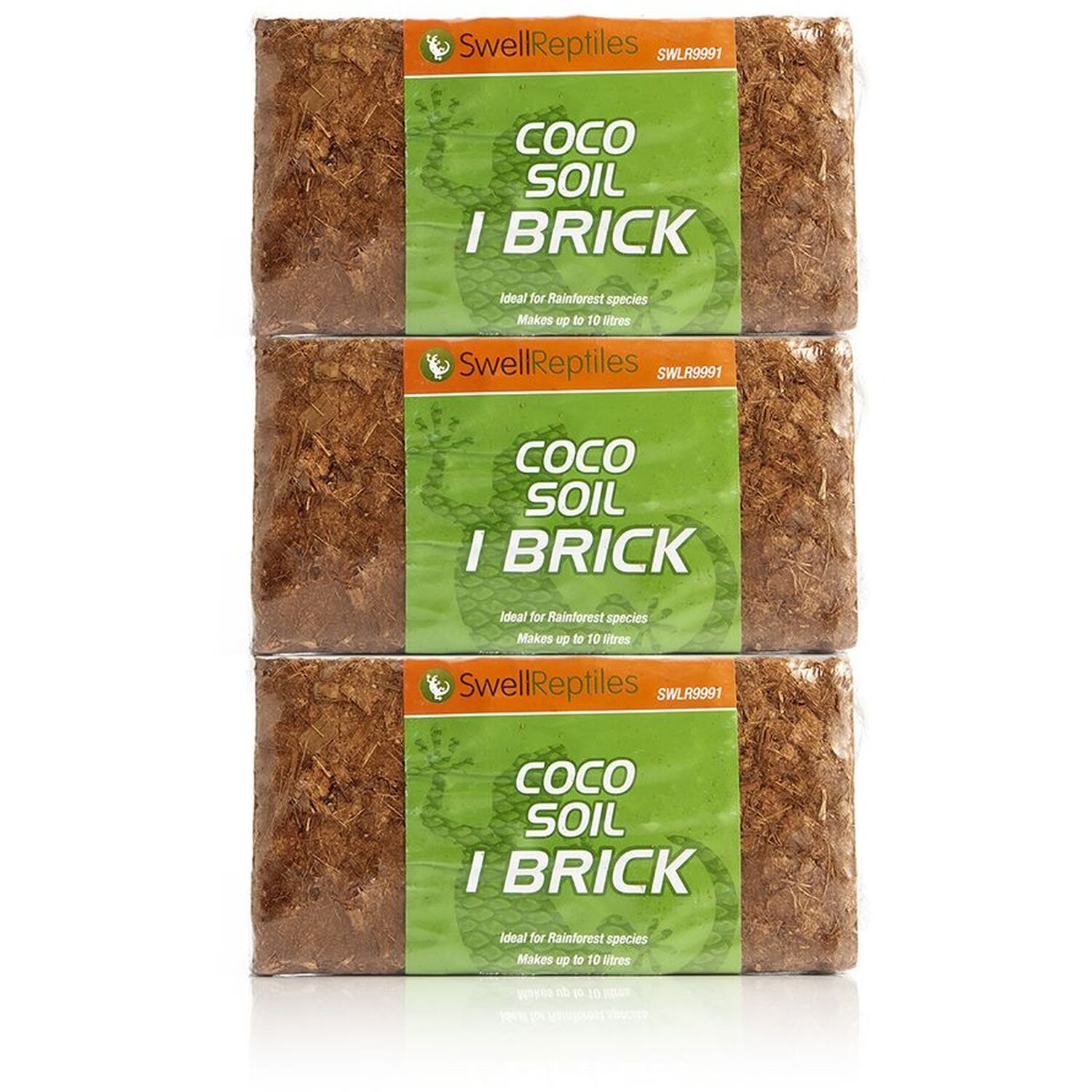 Swell Reptiles Coco Soil Bricks - Brown