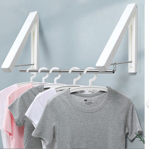 Wall Mounted Foldable Clothing Hanger