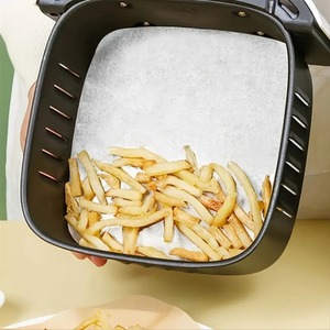 20 Air Fryer Liner Sheets Square Greaseproof Parchment Disposable 20cm