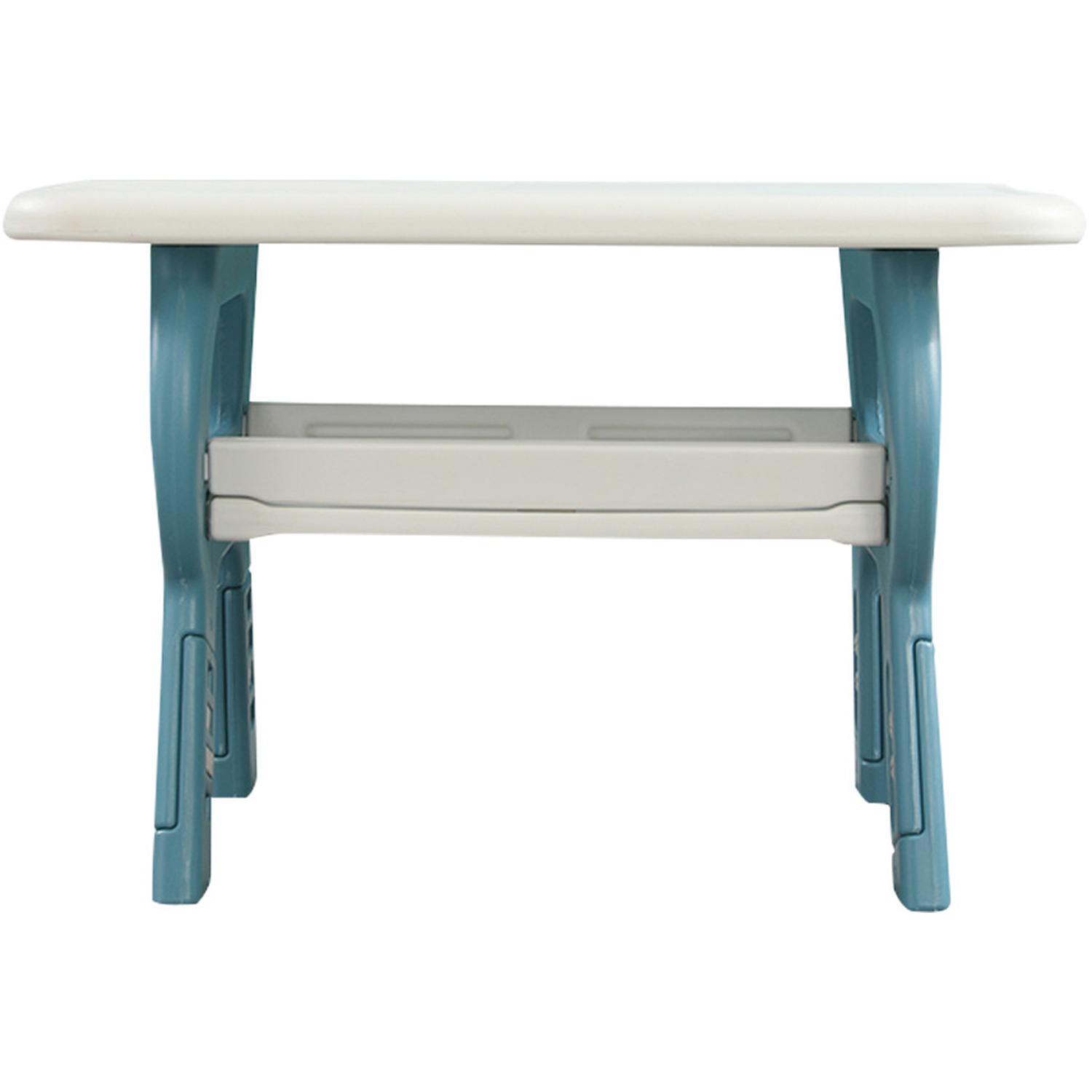 Kids Study Desk Chair Set Height Adjustable - Blue And White