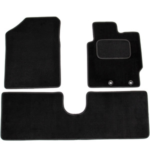 Toyota Yaris Mk3 Tailored Carpet Car Mats 2013 - 2020 3pc Set Black