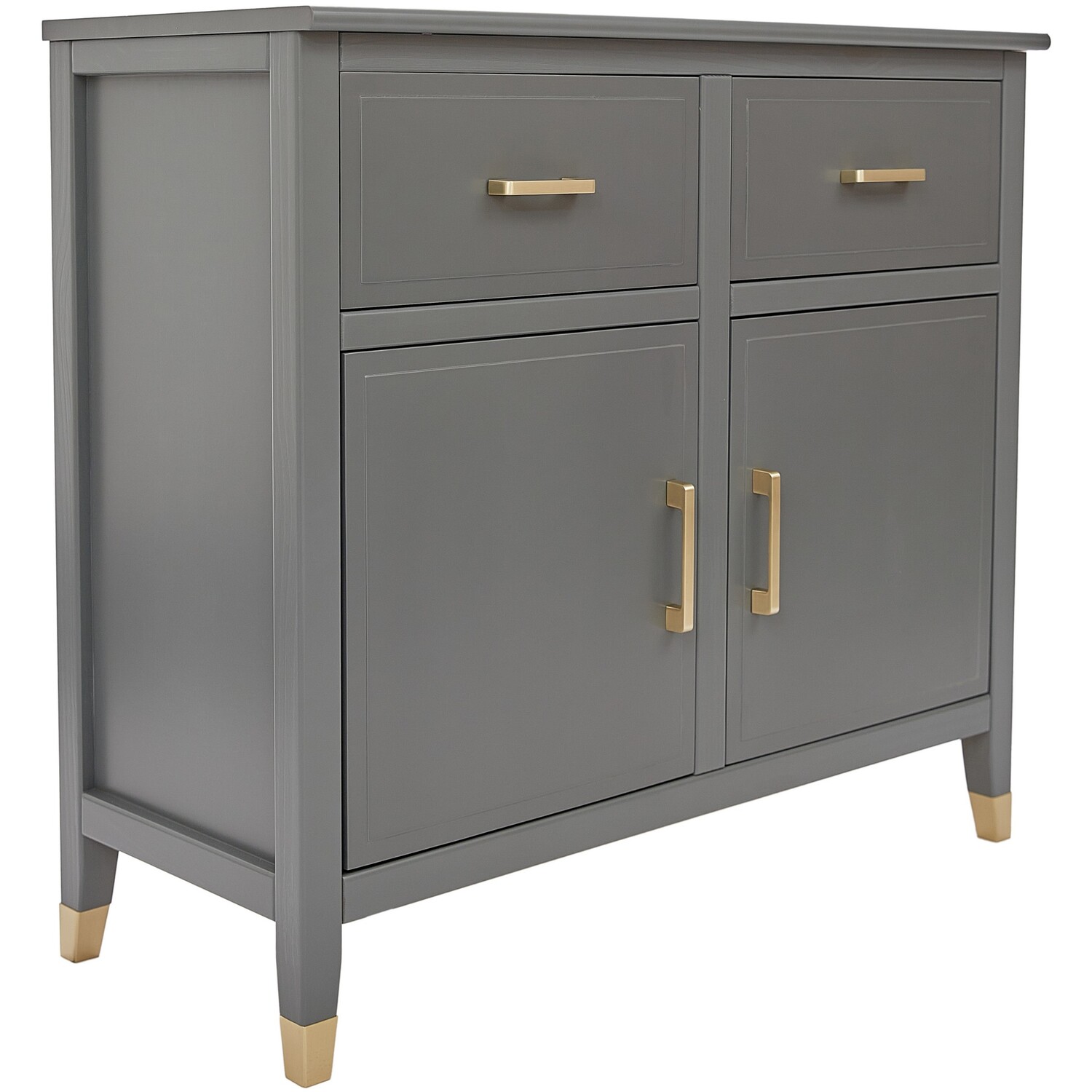 Palazzi 2 Door 2 Drawer Sideboard - Grey