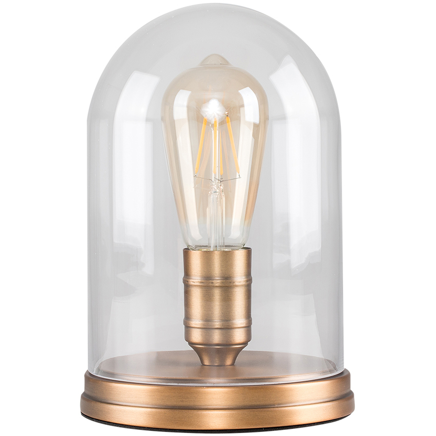 Image of Retro Glass Dome Table Lamp -&hellip;