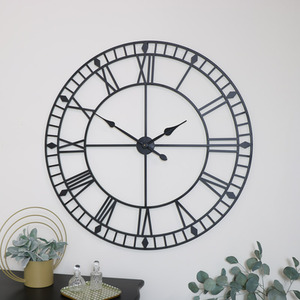 Extra Large Metal Skeleton Clock 100cm x 100cm
