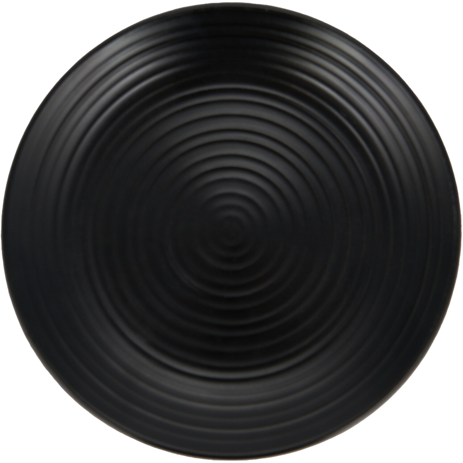 Image of Nera Ribbed Side Plate - Black