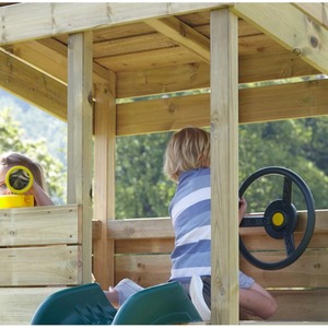 Arches / 222cm Wooden Lookout Tower Playhouse with 6ft Slide shot 5042793