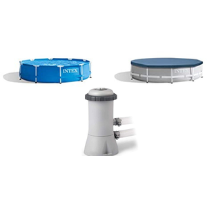 10 Foot Intex Pool With Filter Pump And A Pool Cover