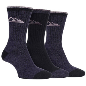 3 Pairs Ladies Lightweight Breathable Hiking Socks with Arch Support
