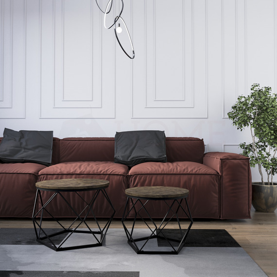 Vida Designs Brooklyn Nest of 2 Geometric Tables