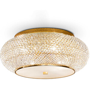 Pasha 10 Light Ceiling Flush Light with Crystals