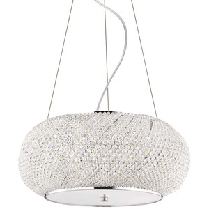 Pasha' 6 Light Ceiling Pendant with Crystals