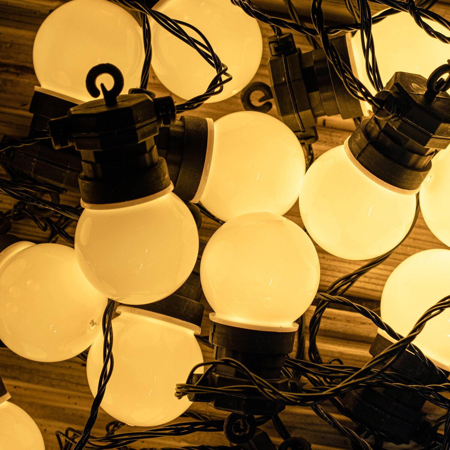 10 Warm White LED Festoon String Lights