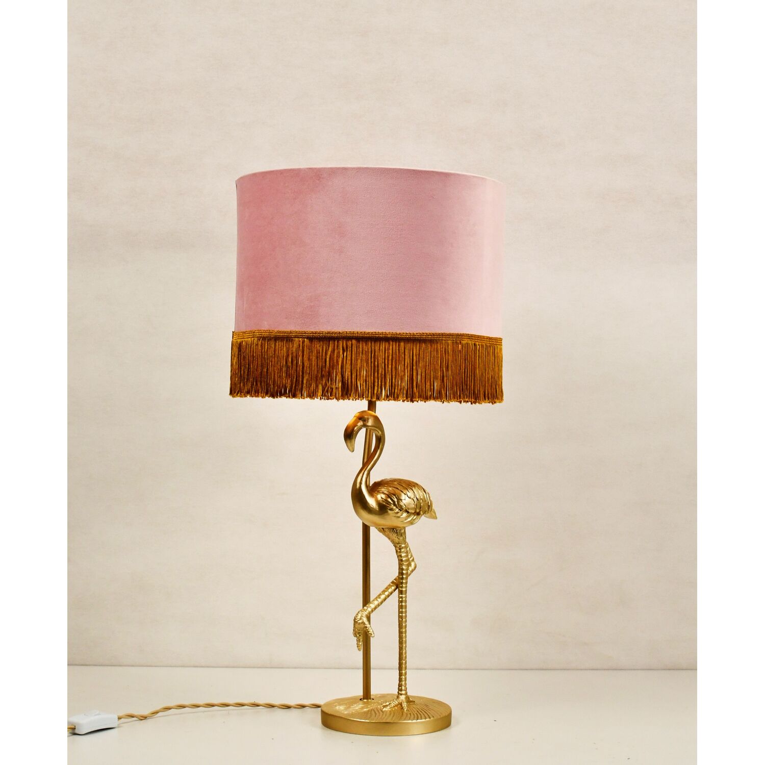 Bloom Table Lamp E27 Bulb Cap - Pink