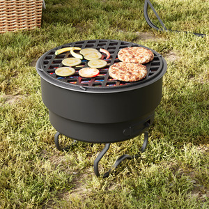 Round Cast Iron Grill Grate for Stovetops and Flames