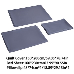 Plain Polyester Bedding Set