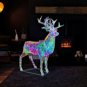 Light up Indoor Outdoor DreamLights Christmas Stag with 500 LEDs