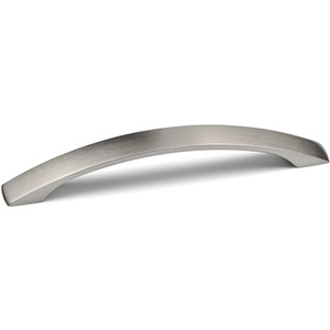 Brushed Nickel Bow Cabinet Handle