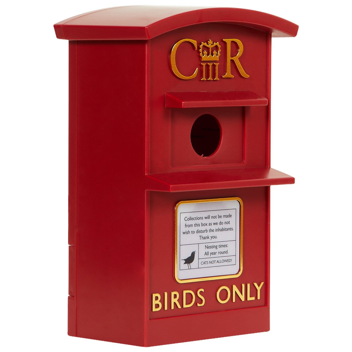Image of Post Box Bird House - Red