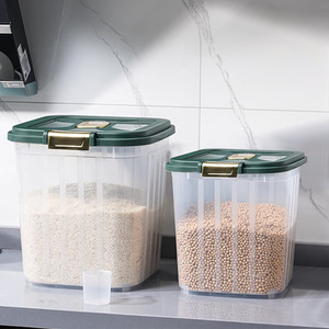 Flip-Top Sealed Food Storage Container with Measuring Cup